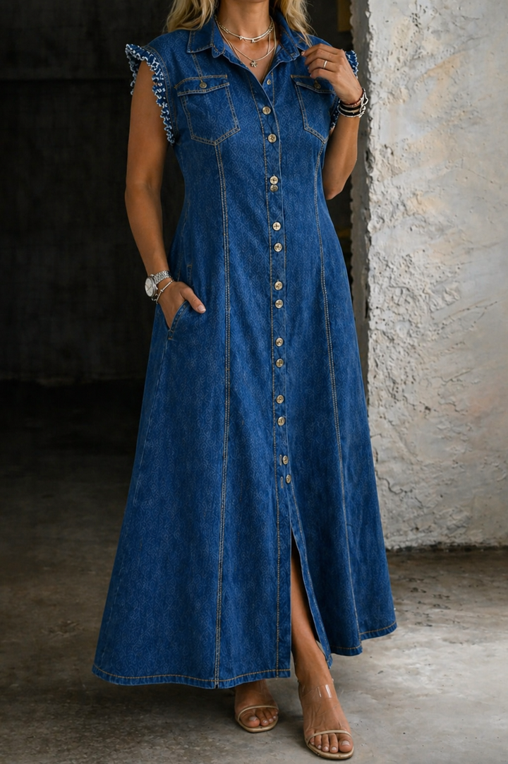 Liora | Robe en jean grande taille