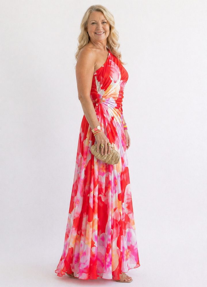 Stella & Grace™ | Abito Sera Tropicale Vibrante