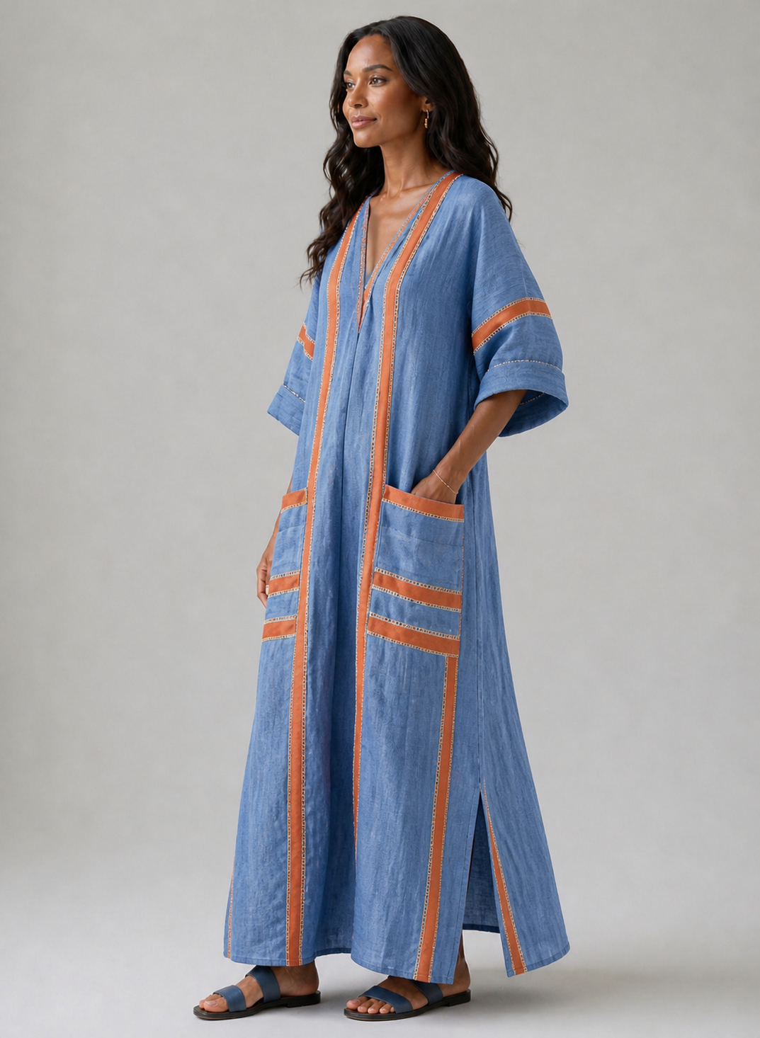 Avenor | Abito Midi Soft Structure con Scollatura a V