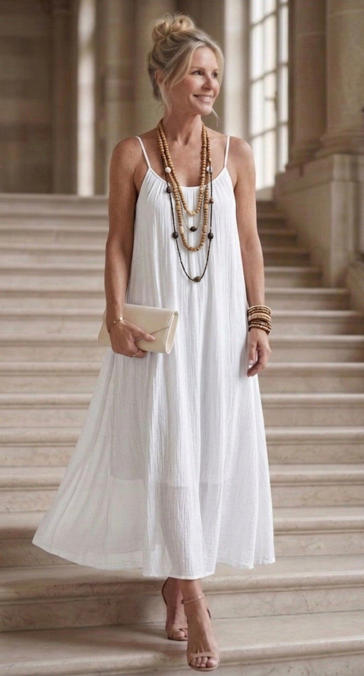 Keira | Abito Maxi Fluttuante Naturale