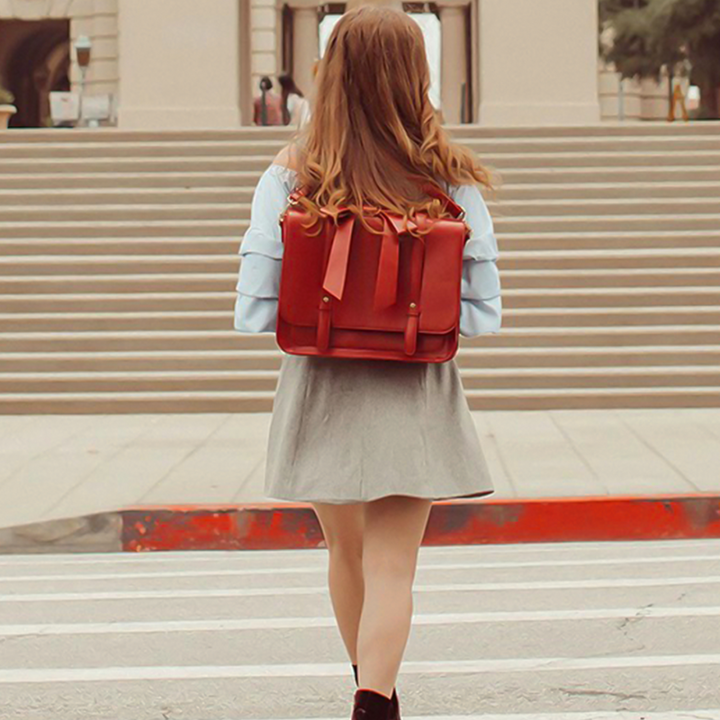 Knoten | Retro Twist Bag in Blue-Pink