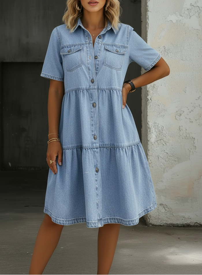 Sofía | Robe en jean décontractée élégante