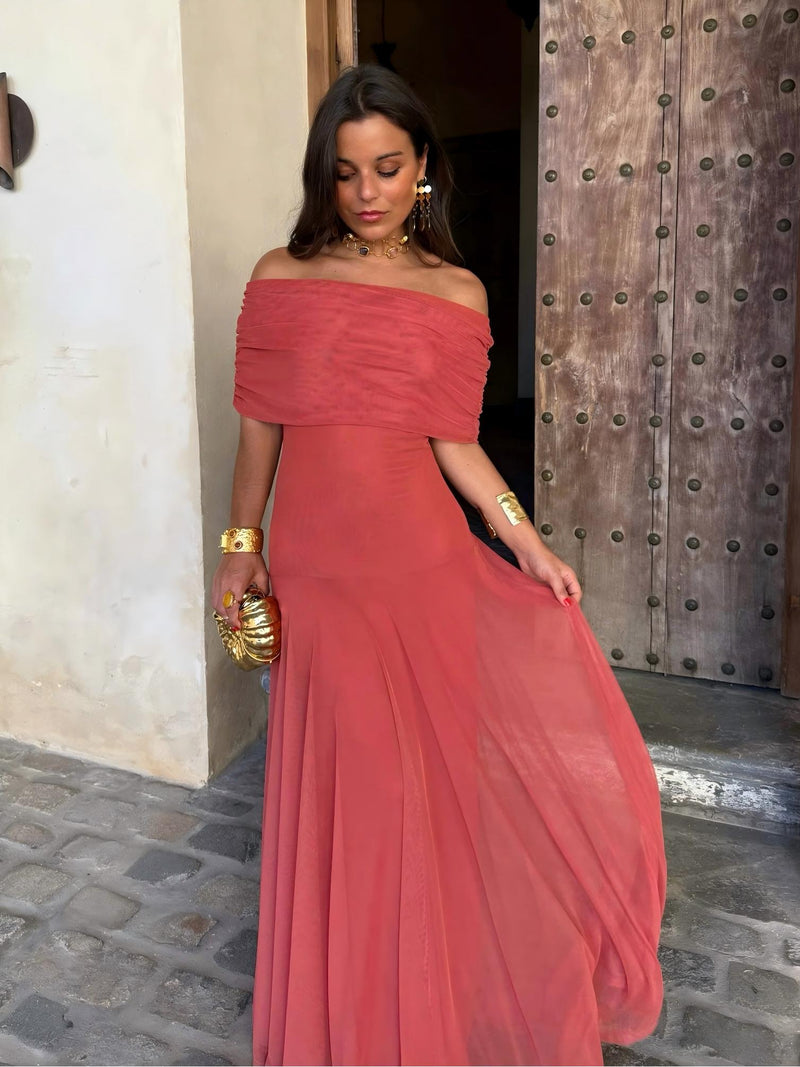 Camila | Robe maxi élégante en mesh