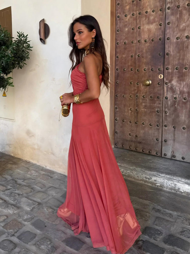 Camila | Robe maxi élégante en mesh