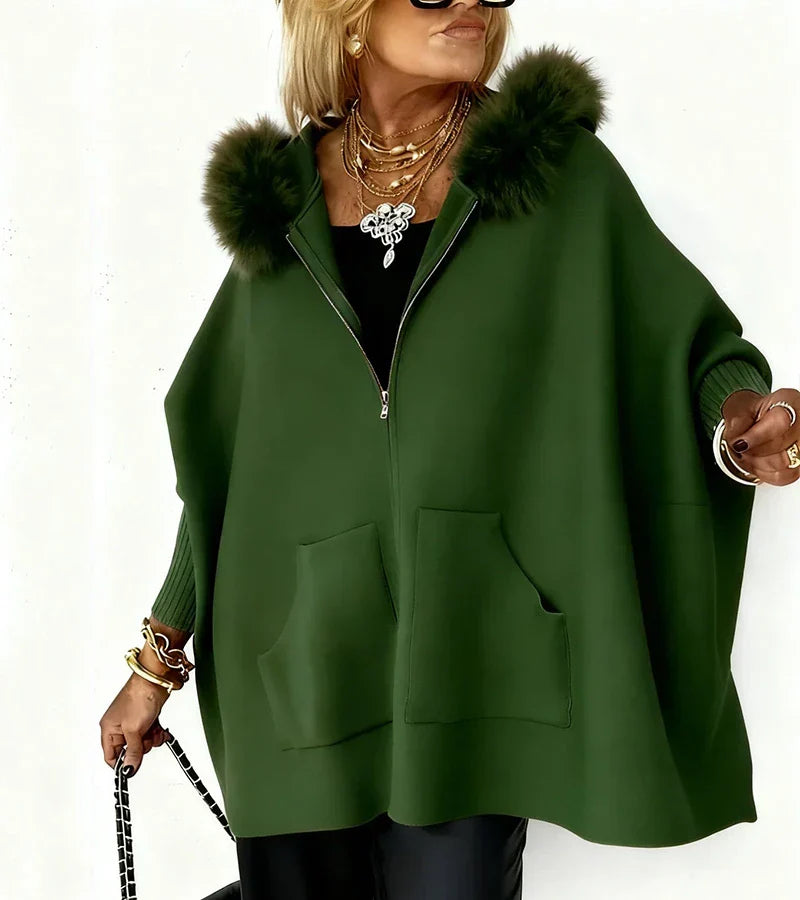 ARABELLE™ | Casual Hooded Coat with Fur Collar