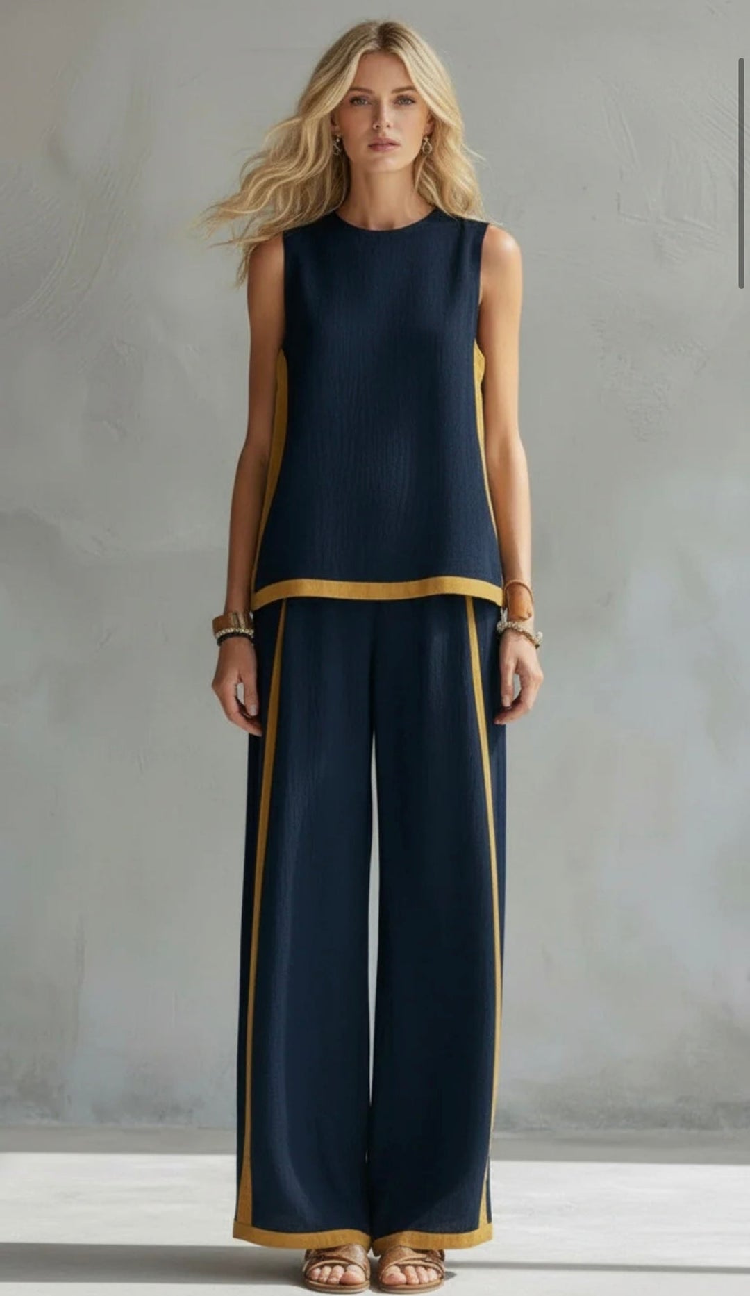 ESSENTIEL - Leila | Ensemble Élégant en Coton et Lin