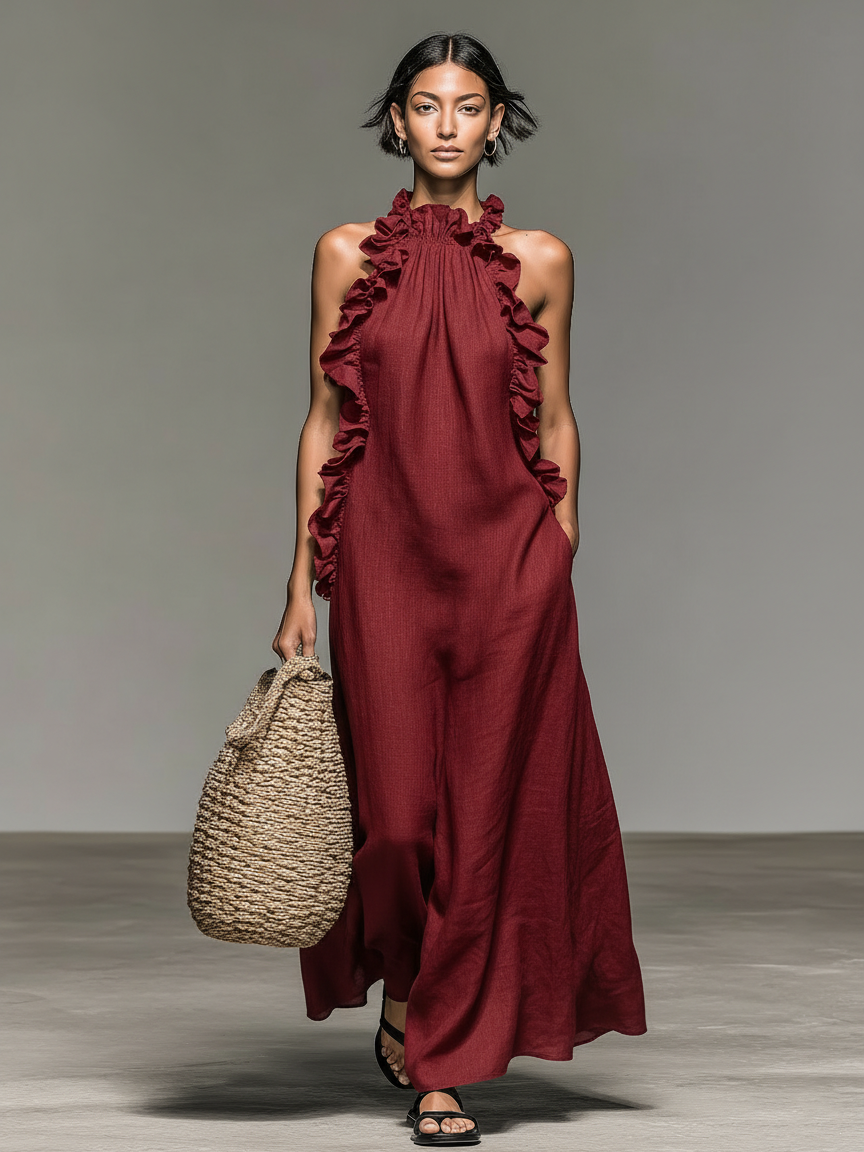 Gladys™ | Robe Maxi avec Poches