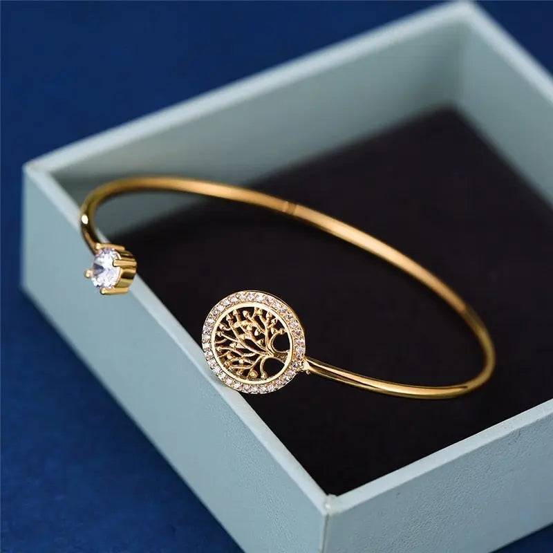 Bracelet Ajustable Arbre de Vie Intemporel