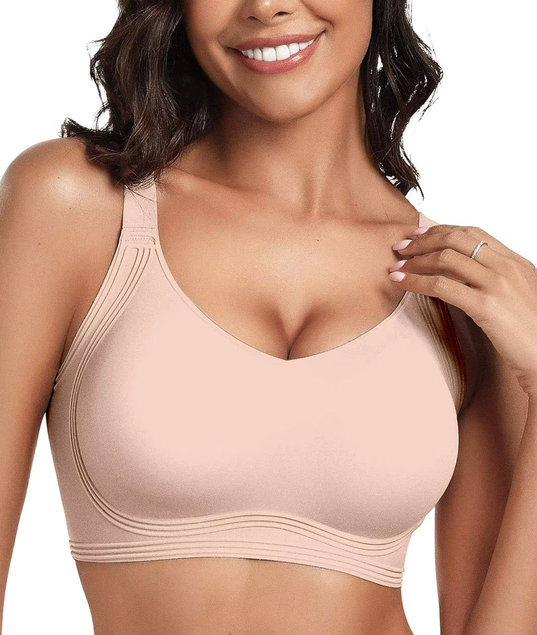 SOUTIEN-GORGE EN GEL SANS COUTURES À COUVERTURE COMPLÈTE AVEC REMONTÉE SANS ARMATURE