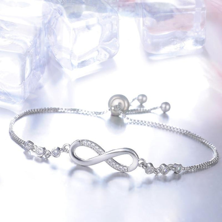 Bracelet Ajustable Infini en Or Rose Chic