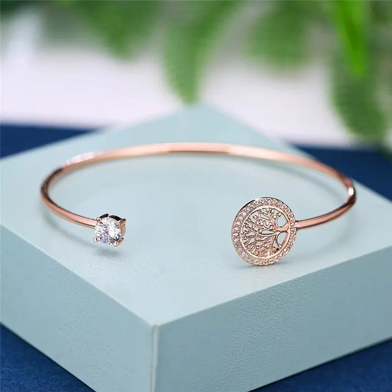Bracelet Ajustable Arbre de Vie Intemporel