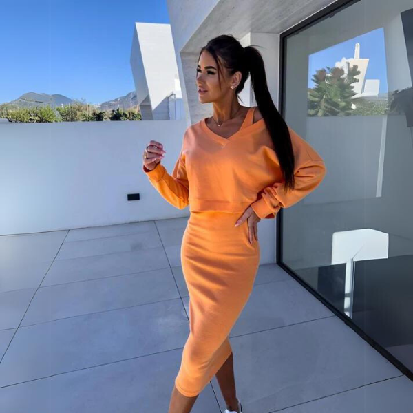 Andrine - Ensemble Décontracté Sweat et Robe
