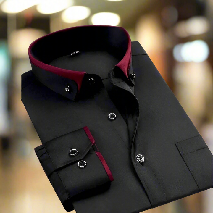Adalbert | Camicia classica in cotone a maniche lunghe