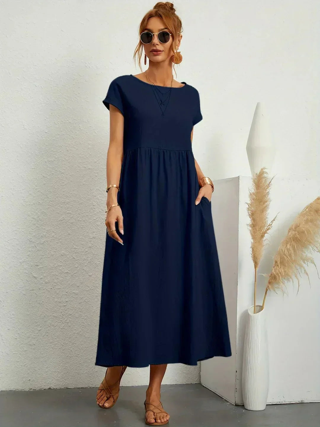 Ursina™ | Robe Midi Fluide