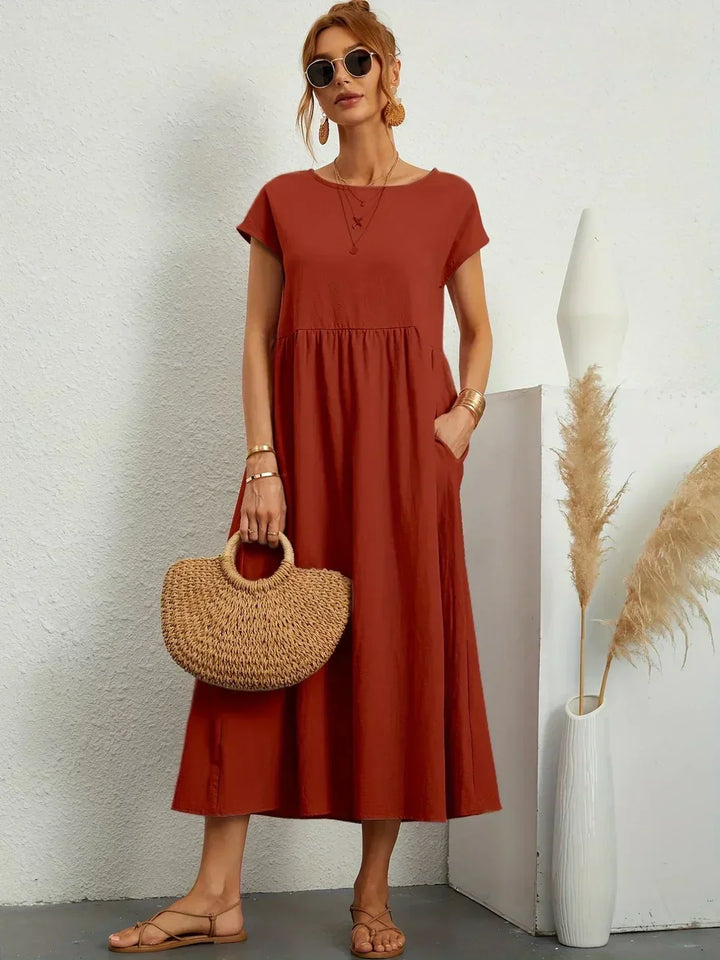Ursina™ | Robe Midi Fluide