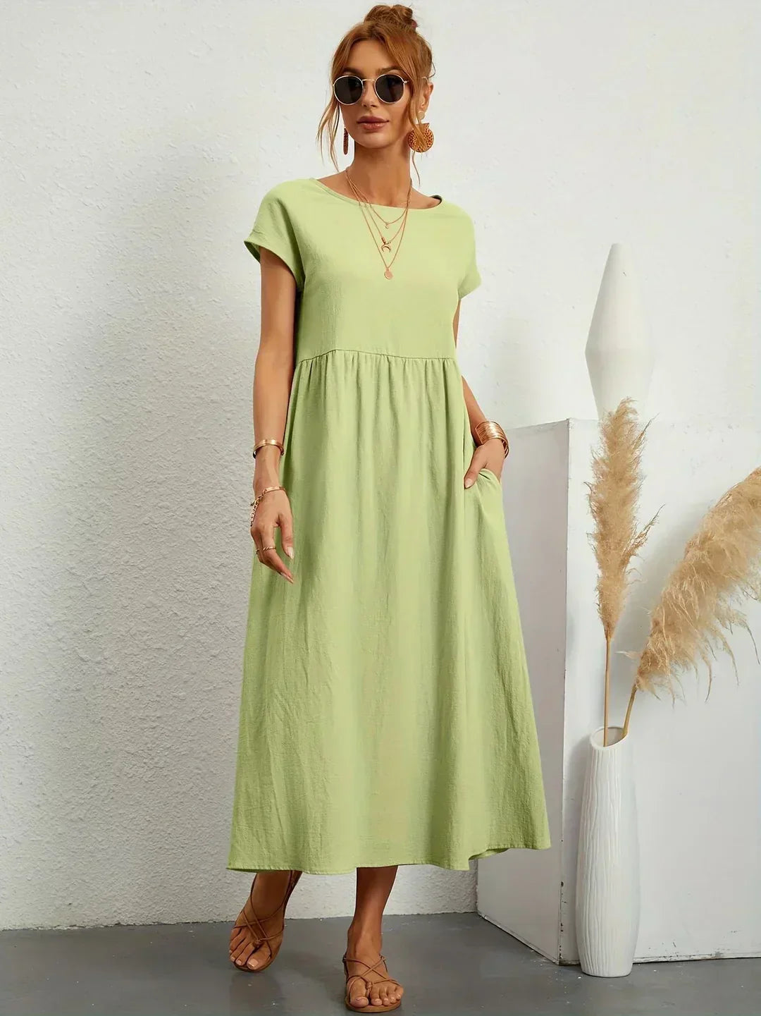 Ursina™ | Robe Midi Fluide