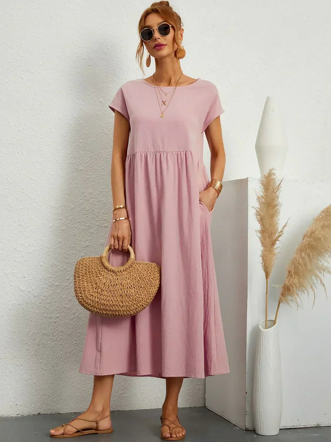 Ursina™ | Robe Midi Fluide
