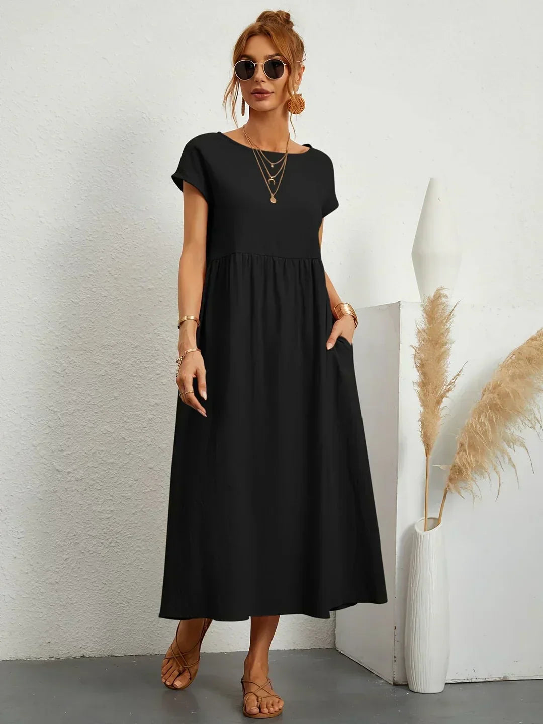Ursina™ | Robe Midi Fluide