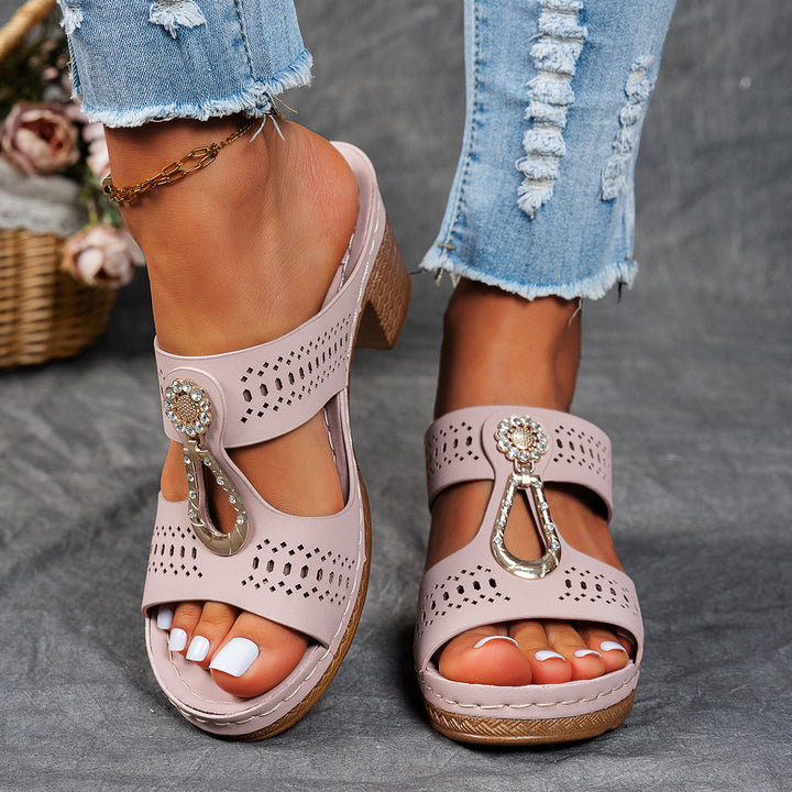 Isabella™ | Sandales Confort Orthopédiques à Talons Hauts