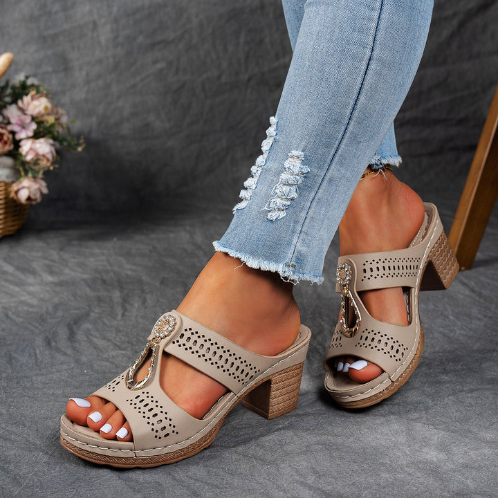 Isabella™ | Sandales Confort Orthopédiques à Talons Hauts