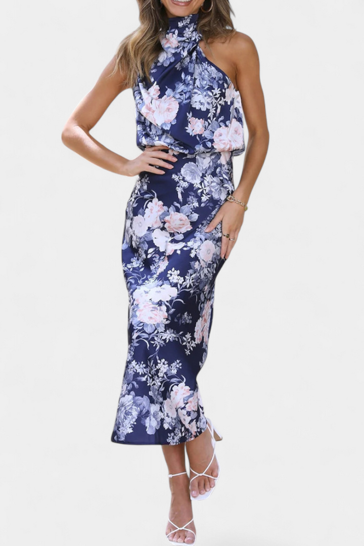 Lisa | Maxi Robe Florale à Dos Nu