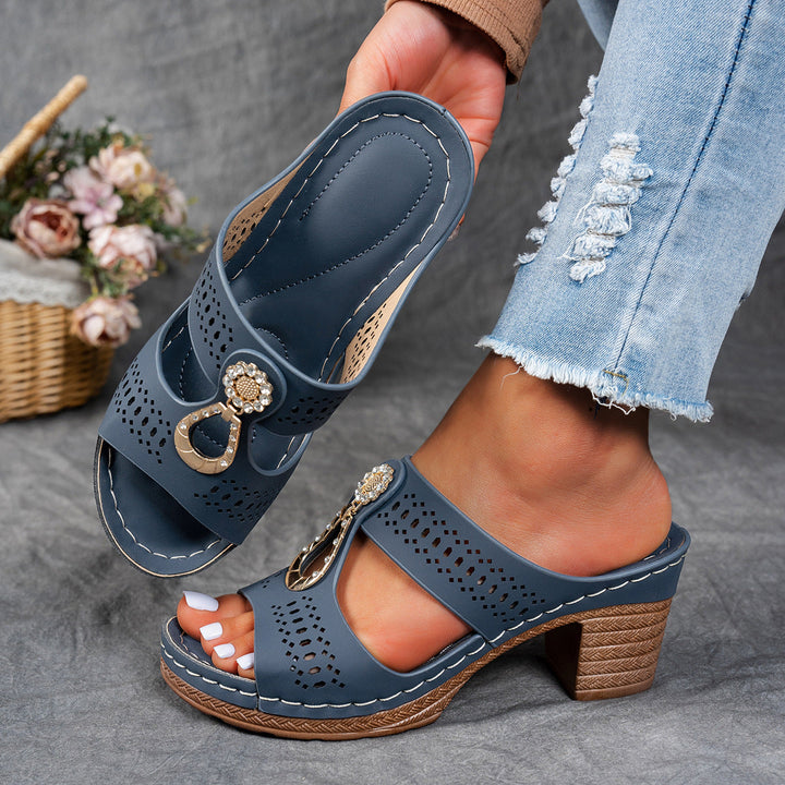Isabella™ | Sandales Confort Orthopédiques à Talons Hauts