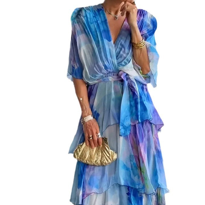 Stella & Grace™ | Abito Solare Floreale a Strati