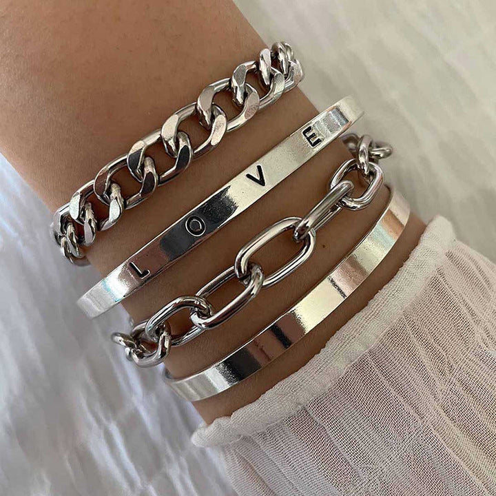 Bracelet Elan Mercer en Or Blanc Sophistiqué