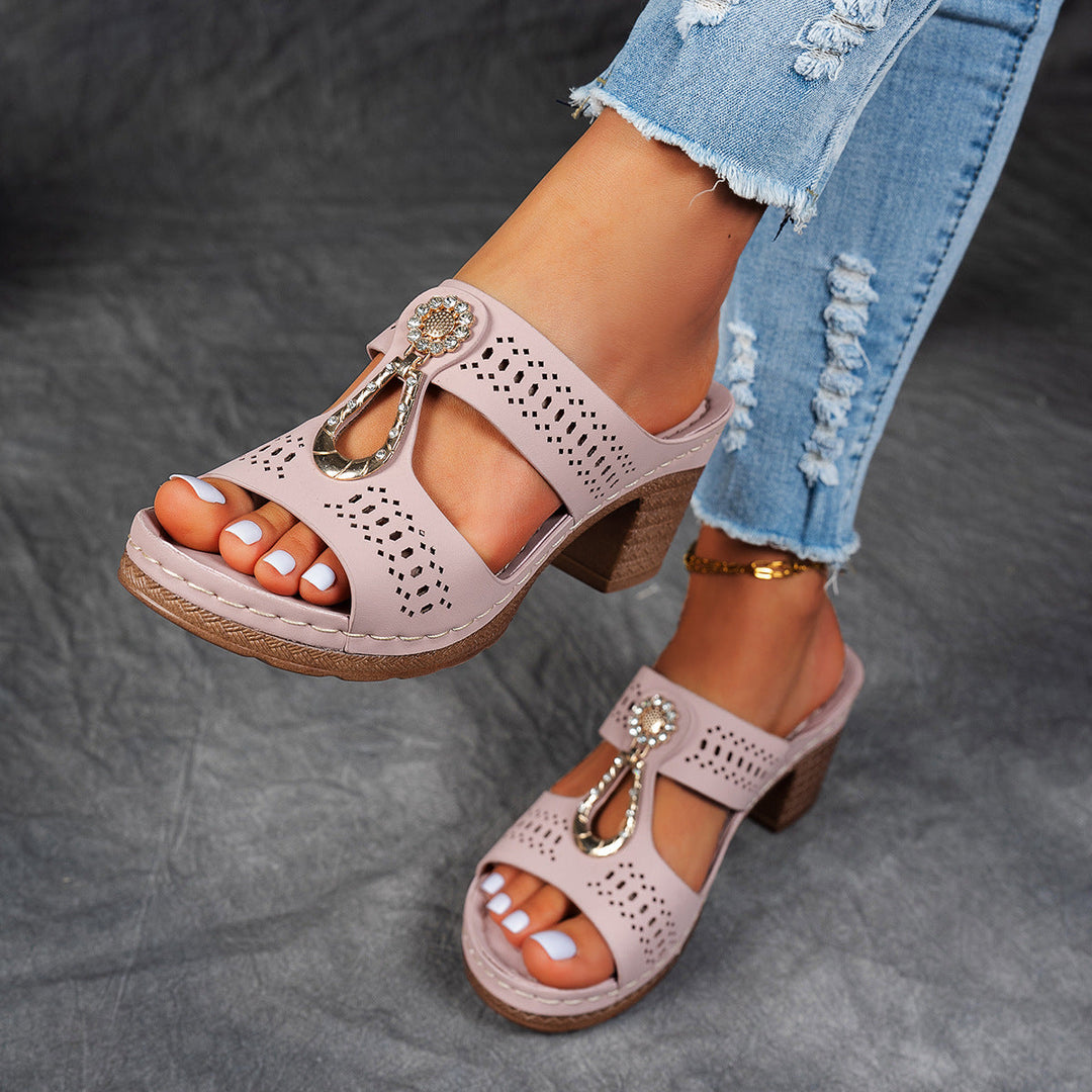 Isabella™ | Sandales Confort Orthopédiques à Talons Hauts