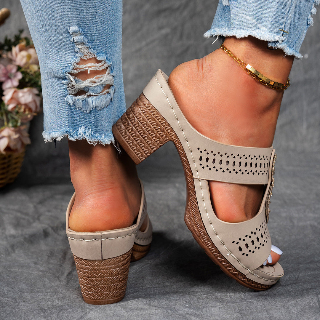 Isabella™ | Sandales Confort Orthopédiques à Talons Hauts