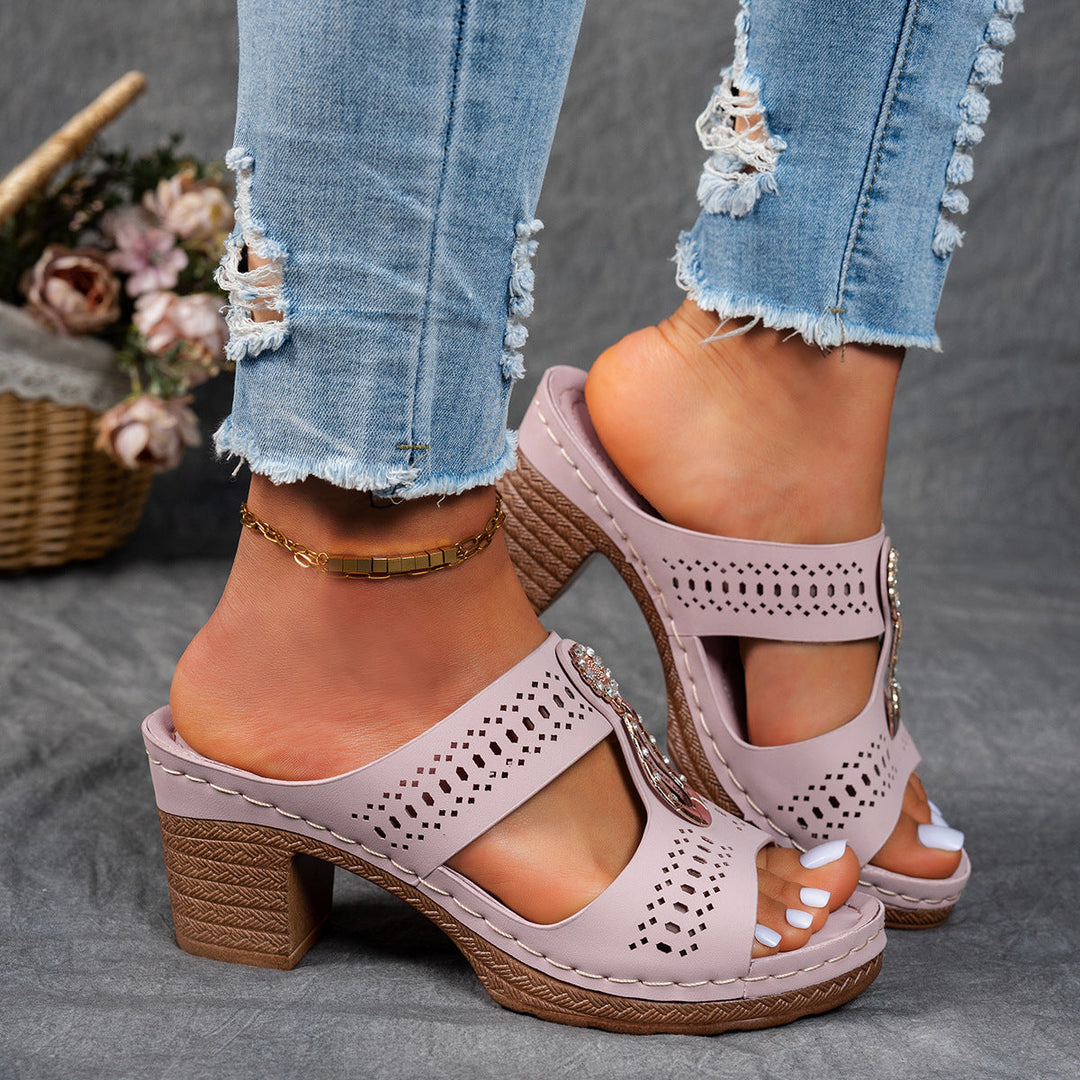 Isabella™ | Sandales Confort Orthopédiques à Talons Hauts