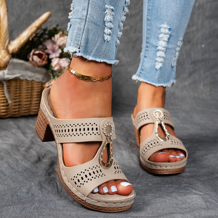 Isabella™ | Sandales Confort Orthopédiques à Talons Hauts
