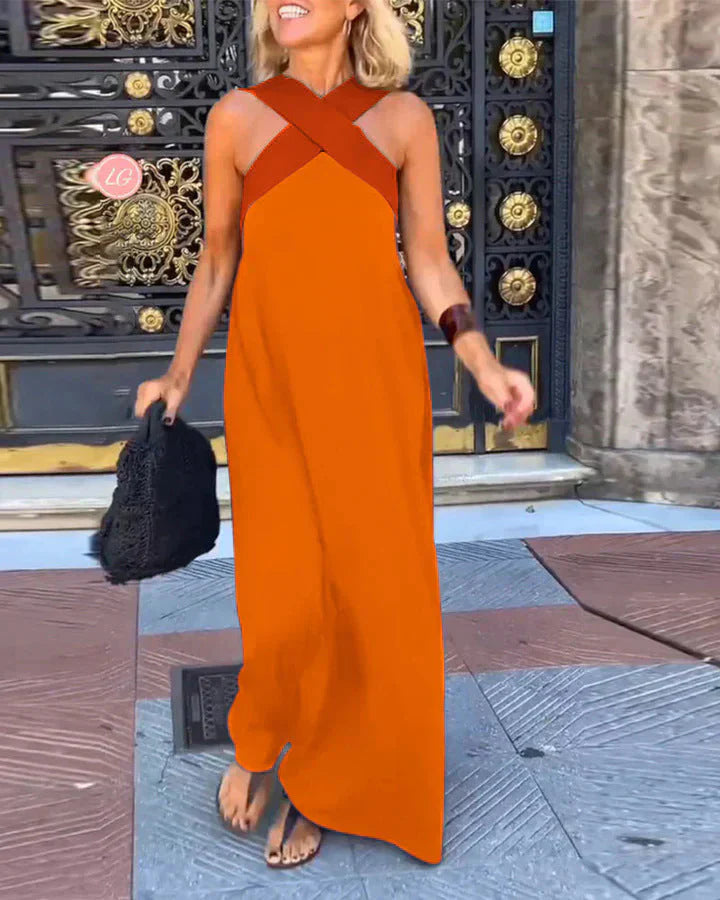 Quirine™ | Robe Maxi à Devant Enveloppé
