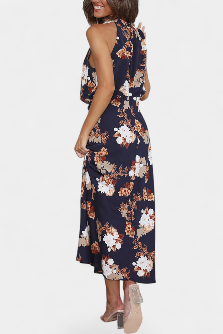 Lisa | Maxi Robe Florale à Dos Nu