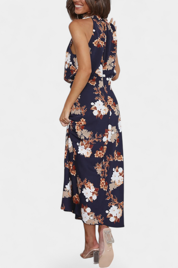 Lisa | Maxi Robe Florale à Dos Nu