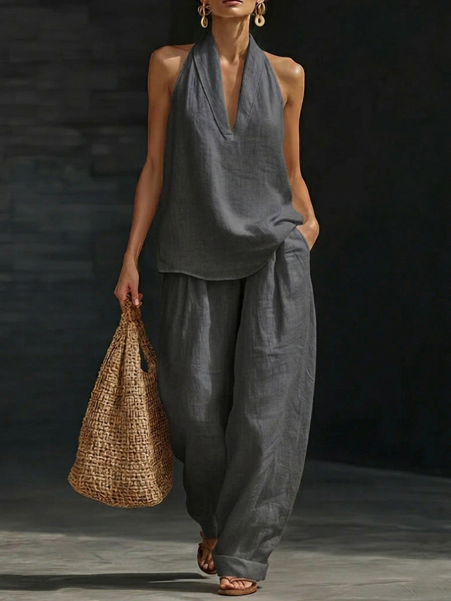 Zoë™ Ensemble sans manches avec pantalon large