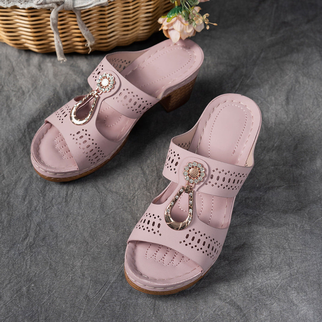 Isabella™ | Sandales Confort Orthopédiques à Talons Hauts