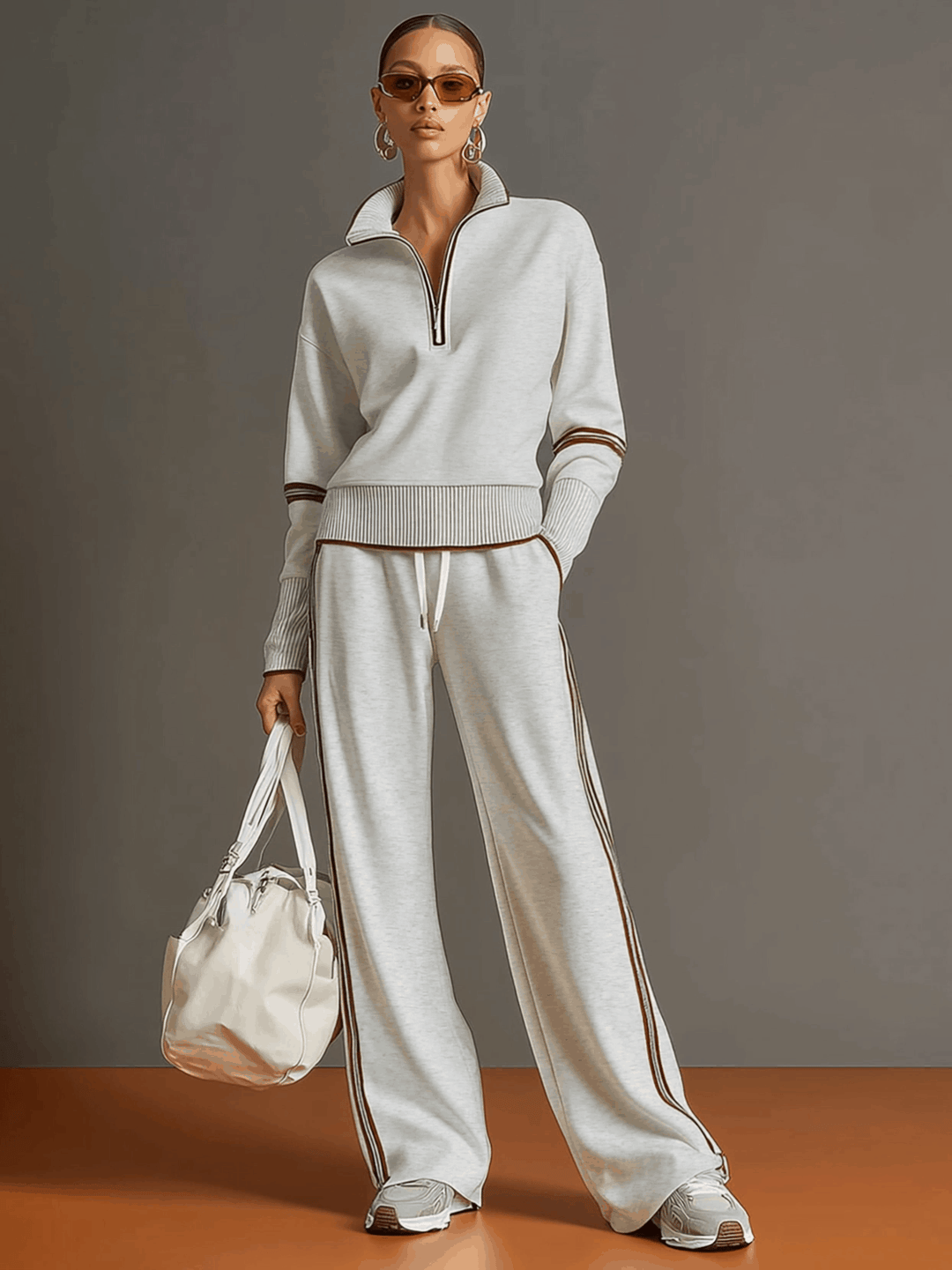 Marietta – Sweat et pantalon à jambes larges