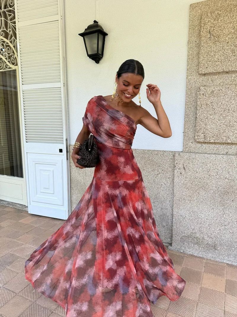 Camila | Robe maxi élégante en mesh