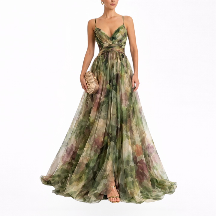 Giselle | Maxi-robe Envoûtante avec Imprimé Floral