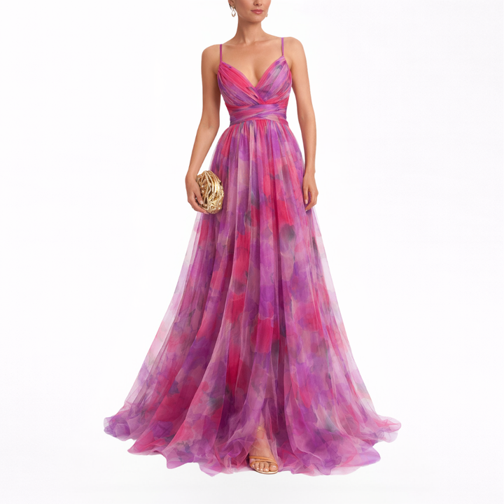 Giselle | Robe Maxi Envoûtante avec Imprimé Floral