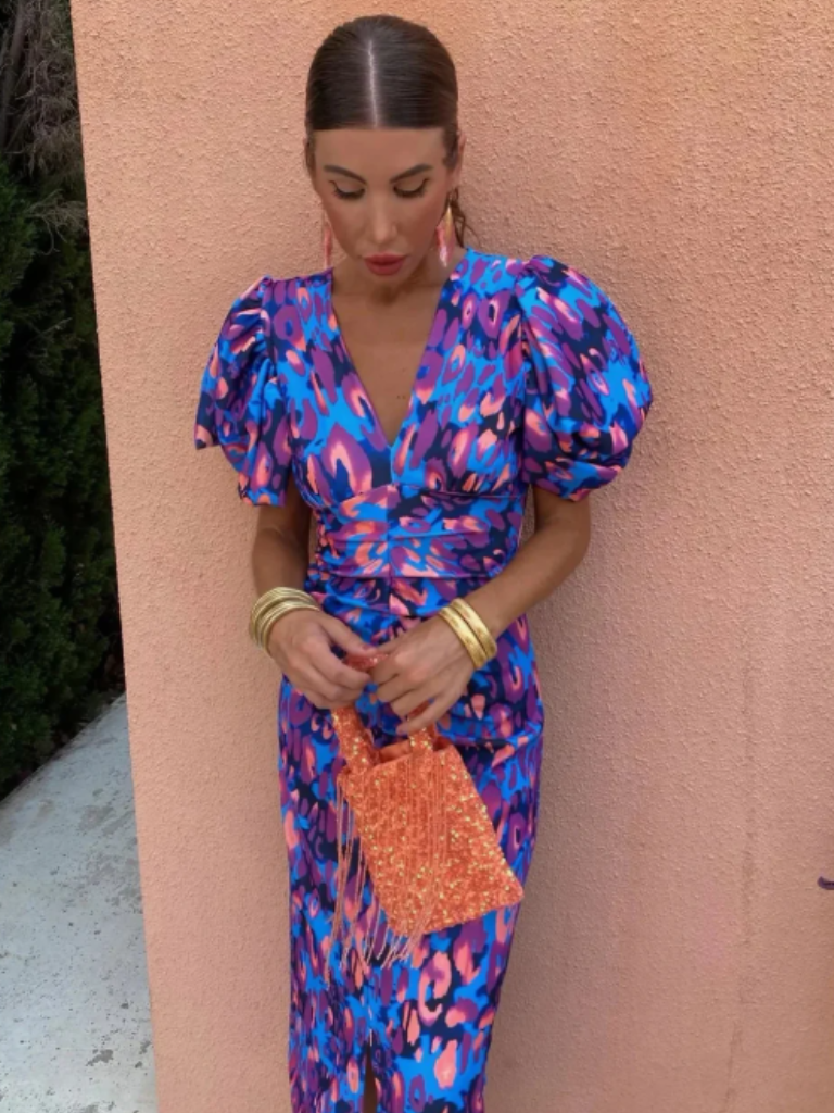 Robe Midi Plissée Vivo