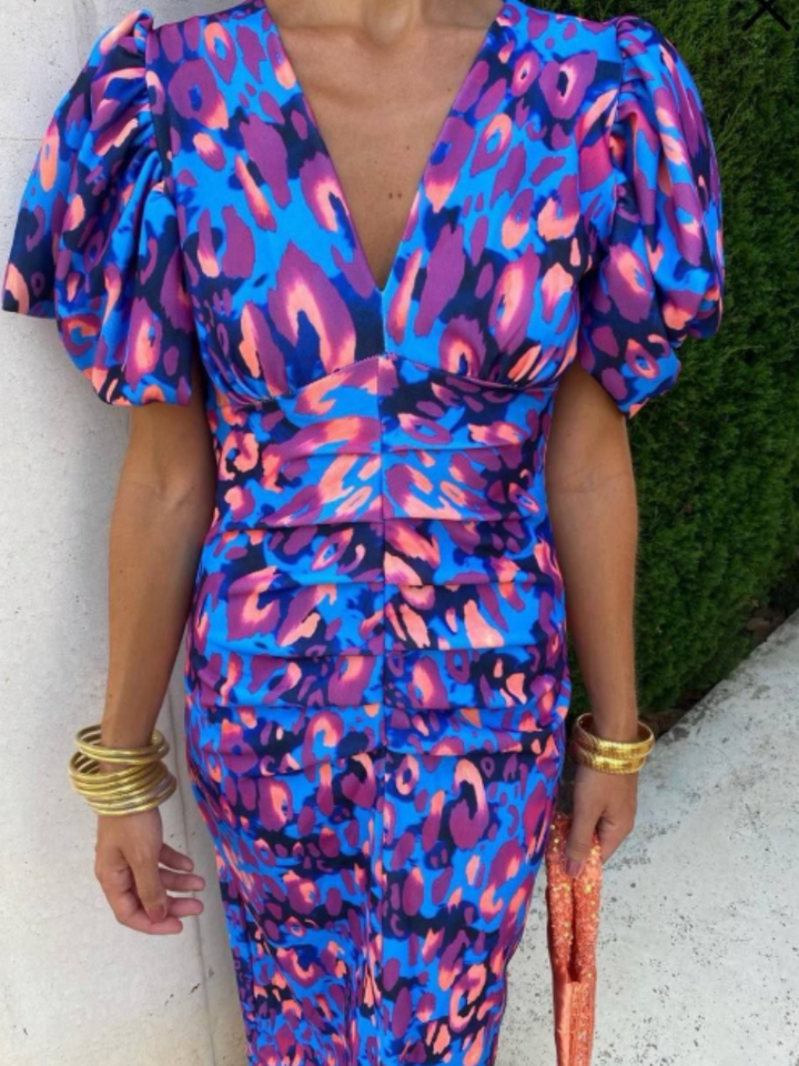 Robe Midi Plissée Vivo