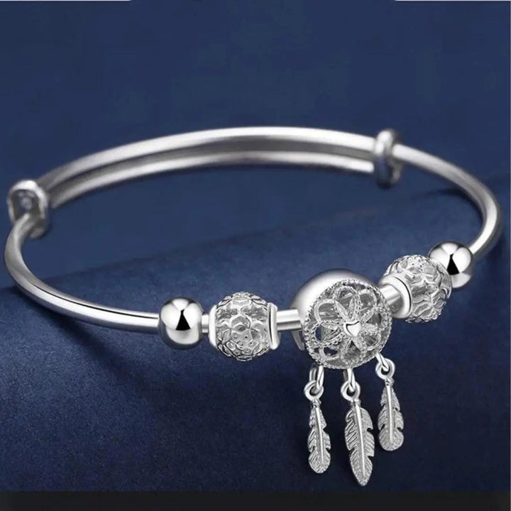 Bracelet Jonc Attrape-Rêves en Argent