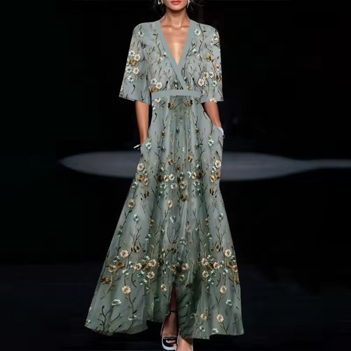 Michelle™ - Robe Élégante à Fleurs