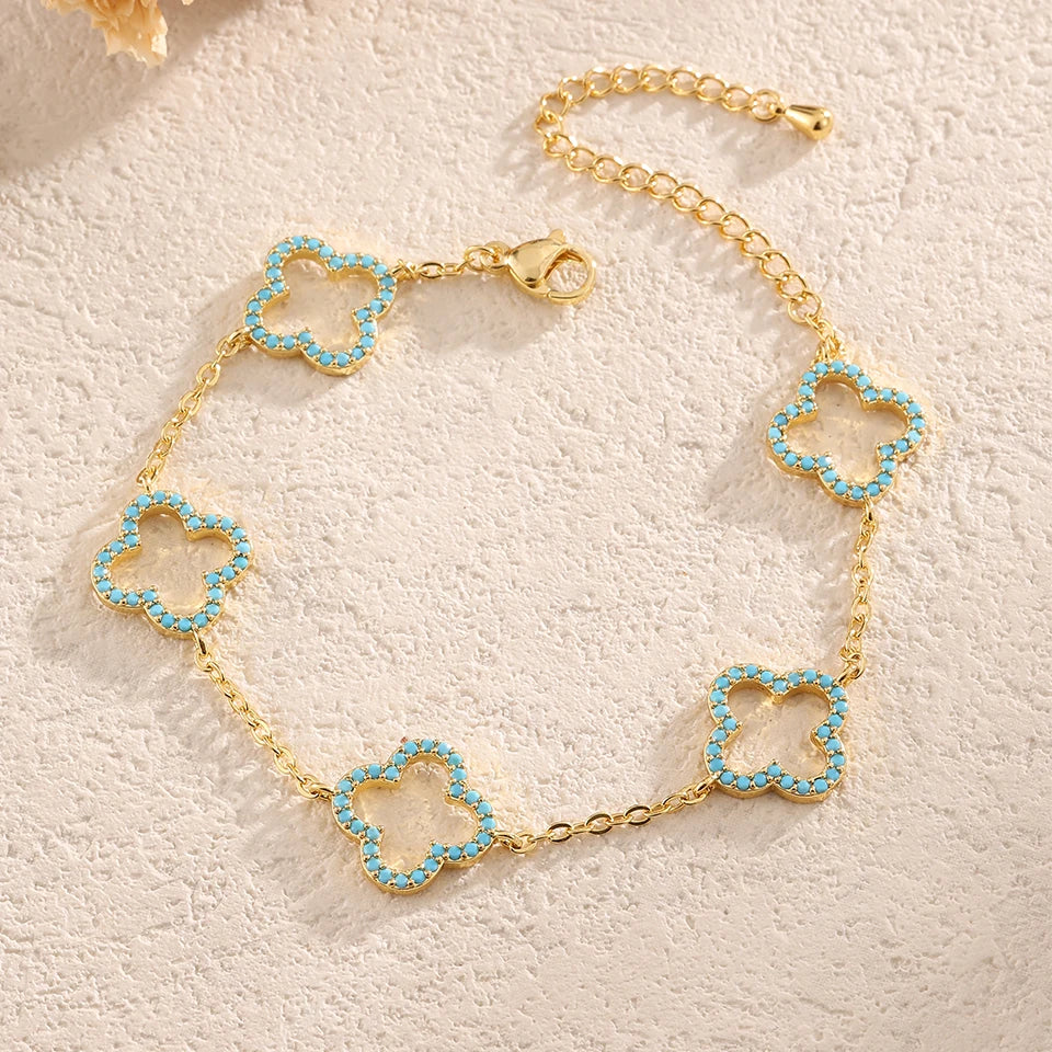 Bracelet Charme Trèfle