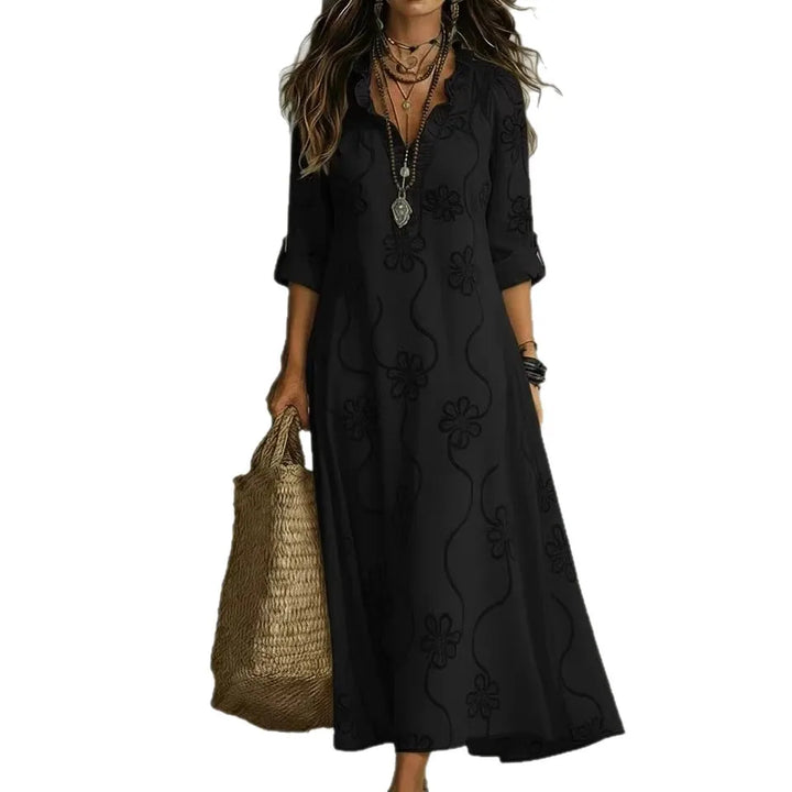 Sienna – Robe d'été longue à motif floral