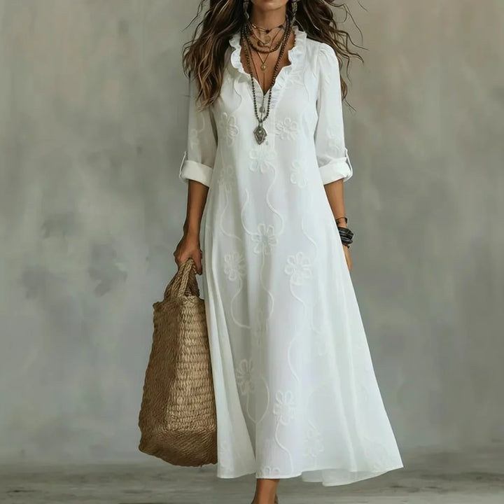 Sienna – Robe d'été longue à motif floral