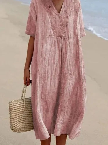 Silvana™ | Robe Maxi Texturée Détendue