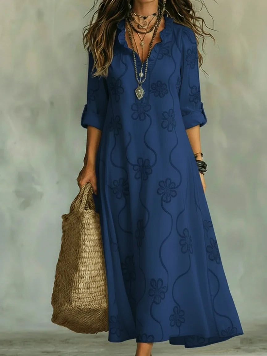 Sienna – Robe d'été longue à motif floral